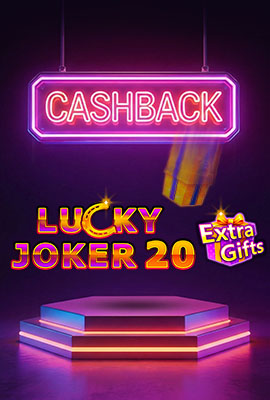 20% Cashback Lucky Joker 20 Extra Gifts